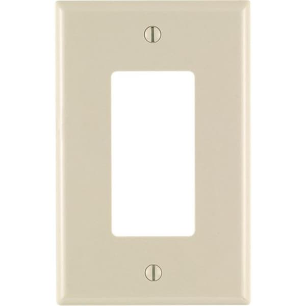 Ezgeneration 1 Gang Light Almond Decora GFCI Midway Wall Plate EZ149549 - main